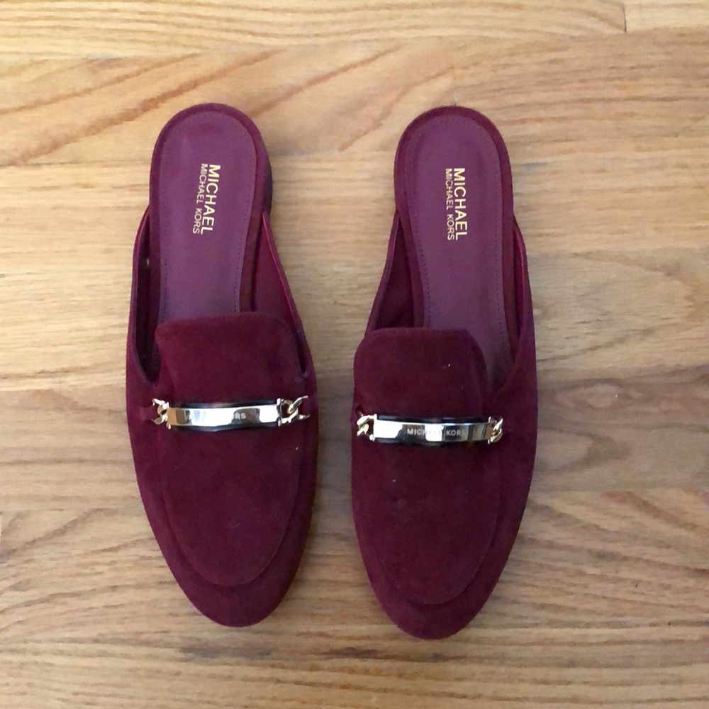 Michael by Michael Kors Red Slide Loafers 6W